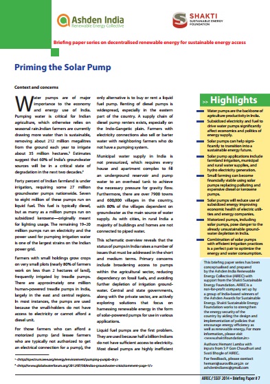 Paper 7 – Priming the Solar Pump