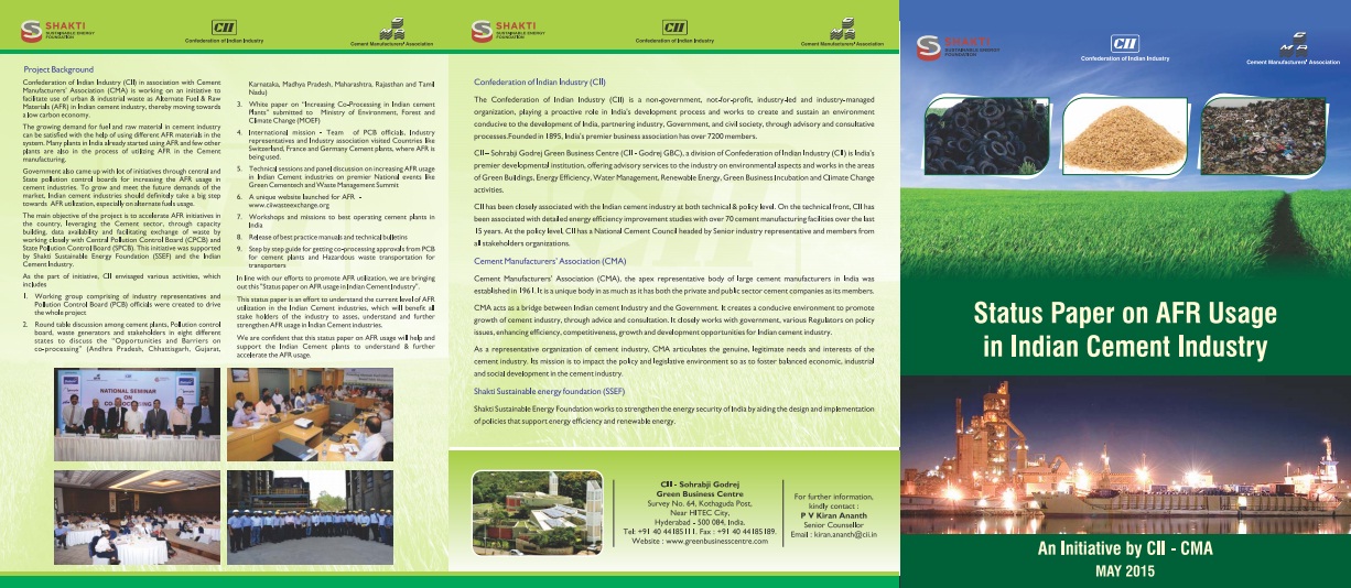Status Paper on AFR Use in the Indian Cement Industry