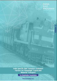 India Specific Rail Transport Emission Factors for Passenger Travel and Material Transport