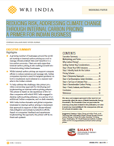 Reducing Risk, Addressing Climate Change Through Internal Carbon Pricing – A Primer for Indian Businesses