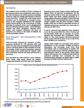 Impact of Decarbonisation strategies on Road Transport Sector Emissions