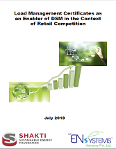 Load Management Certificates as an Enabler of DSM in the Context of Retail Competition