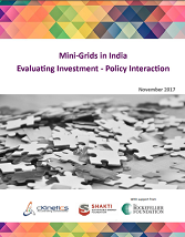 Mini-Grids in India : Evaluating Investment-Policy Interaction