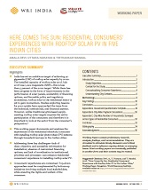 Here Comes the Sun – Residential Consumers’ Experiences with Rooftop Solar PV in Five Indian Cities