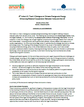 Joint Statement: Eighth Meeting of the India-US Track II Dialogue